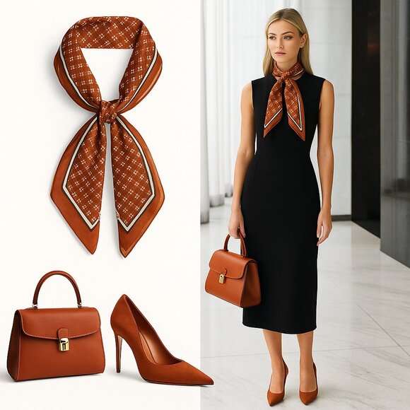 Accessories - Embrace this Vintage Japanese Silk Neckerchief | Chidorigoshi Pattern